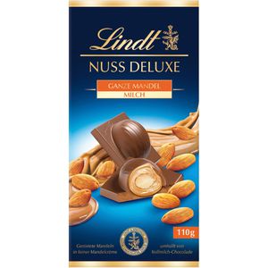 Tafelschokolade Lindt Nuss Deluxe Milch Mandel