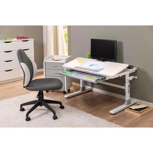 Produktbild für Kinderschreibtisch Inter-Link Frederik, Holz / Metall, weiß