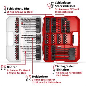 Produktbild für Bohrer-Bit-Set Einhell XL-Case Impa, 108798