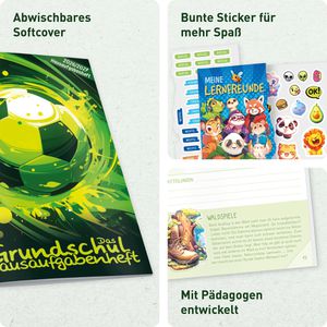 Produktbild für Schülerkalender Häfft Grundschul-Hausaufgabenheft Fußball