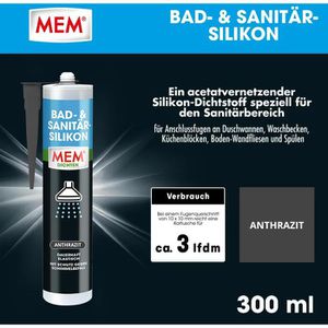 Produktbild für Silikon MEM Bad- &amp; Sanitär, anthrazit