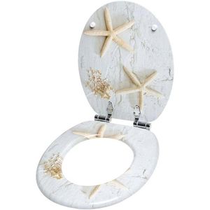 Produktbild für WC-Sitz Sanilo Seestern A329804, oval, aus Holz