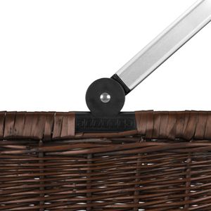 Produktbild für Einkaufskorb anndora TW-1010D Weidenkorb, dunkelbraun