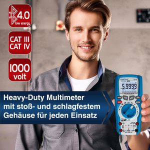 Produktbild für Multimeter PeakTech P 3442, digital, True RMS, App-fähig