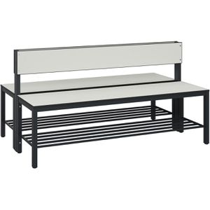 Umkleidebank CP-Möbel 8061-410, Sitzfläche Holz, 150 cm