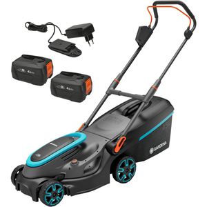 Produktbild für Rasenmäher Gardena PowerMax 37/36V P4A Set, Akku