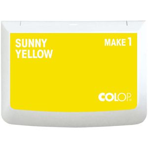 Produktbild für Stempelkissen Colop Make 1, für Büro und Kreativprojekte, gelb