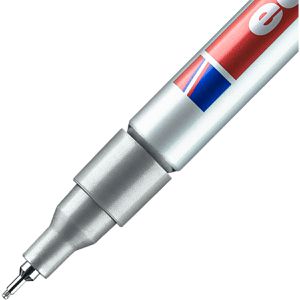 Produktbild für Lackmarker Edding 780, wasserfest &amp; permanent, silber