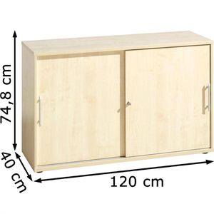 Produktbild für Schiebetürenschrank Hammerbacher H-Serie, Holz