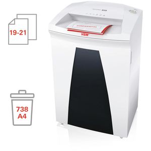 Produktbild für Aktenvernichter HSM Securio B32, 1820111, weiß, mit Rollen