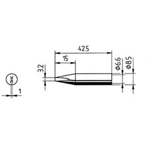 Produktbild für Lötspitze Ersa ERSADUR, Dauerlötspitze, 0842ED