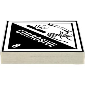 Produktbild für Gefahrgutaufkleber Boxlab Gefahrzettel, Klasse 8