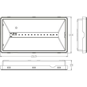 Produktbild für Notbeleuchtung Enovalite ELED200104 Fluchtwegleuchte LED, Akku