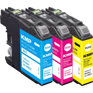 Produktbild für Tinte KMP B61CMYV für Brother LC-125XLRBW Value Pack