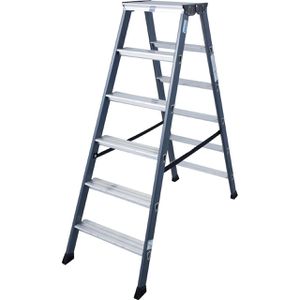 Stehleiter Krause Monto Sepro D, 125835, beidseitig begehbar
