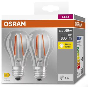 Produktbild für LED-Lampe OSRAM Base Classic A Filament, E27