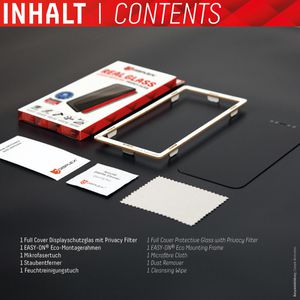 Produktbild für Displayschutzfolie Displex Real Glass Privacy, 10H