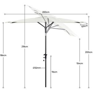 Produktbild für Sonnenschirm Sekey UB160, rechteckig