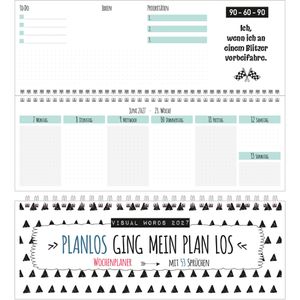 Produktbild für Tischkalender Korsch 311227, Visual Words, Wochenkalender quer