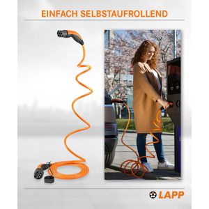 Produktbild für Elektroauto-Ladekabel Lapp Helix Mode 3, IP55, 5 m