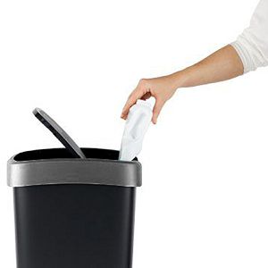 Produktbild für Mülleimer Rotho Twist 1754308850, silber