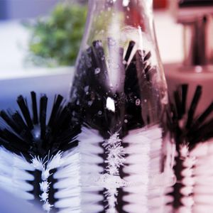 Produktbild für Gläserspülbürste Relaxdays schwarz-weiß