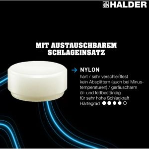 Produktbild für Schonhammer HALDER SUPERCRAFT, 3377.130, Kopf-Ø 30mm