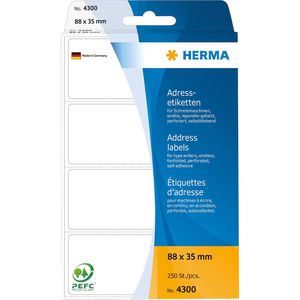 Produktbild für Adressetiketten Herma 4300, weiß