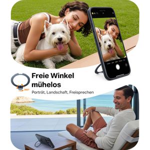 Produktbild für Handyhülle Torras Ostand Spin Series, MagSafe, schwarz
