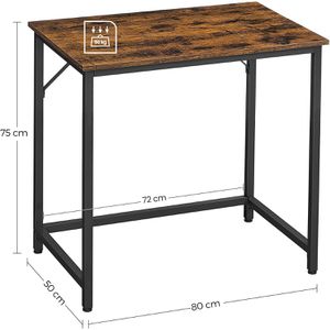 Produktbild für Schreibtisch Vasagle LWD038B01, braun