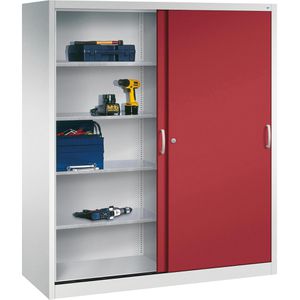 Produktbild für Werkzeugschrank CP-Möbel 2169-00, aus Metall, grau / rot