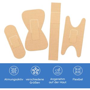 Produktbild für Pflaster Flexeo Mix Textil Pflasterset, 50 Strips