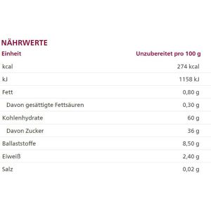 Produktbild für Trockenfrüchte Alnatura Pflaumen, ungeschwefelt, BIO