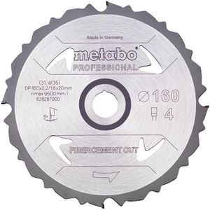 Kreissägeblatt Metabo Fibercement Cut Professional