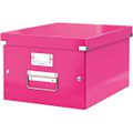 Aufbewahrungsbox Leitz 6044-00-23 Click&Store, 21L mit Deckel, Pappe, pink, A4, 28,1 x 36,9 x 20cm
