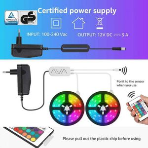 Produktbild für LED-Streifen Lepro dimmbar, weiß + RGB
