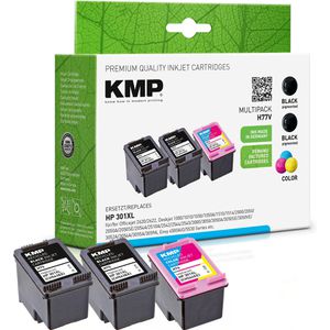 Produktbild für Tinte KMP H77 für HP 301XL Multipack