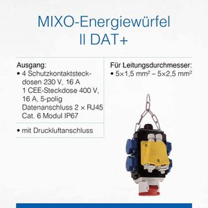 Produktbild für Hängeverteiler as-Schwabe Mixo II DAT+, IP44 für außen
