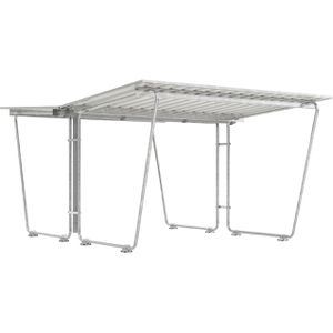 Fahrradunterstand WSM Siegen S27, grauweiß, aus Metall