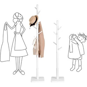 Produktbild für Garderobenständer Vasagle RCR010W02, weiß