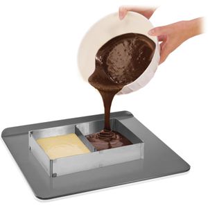 Produktbild für Backrahmen Tescoma DELICIA, mit Klemmung &amp; Teiler, Edelstahl