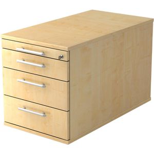 Produktbild für Rollcontainer Hammerbacher Solid TC30, aus Holz, ahorn