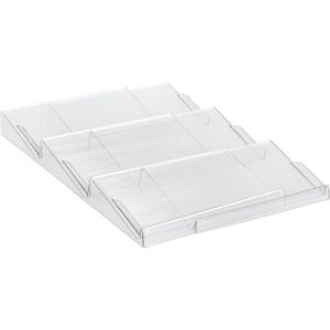 Produktbild für Gewürzregal Zeller Organizer-Set, transparent, mit 3 Fächern
