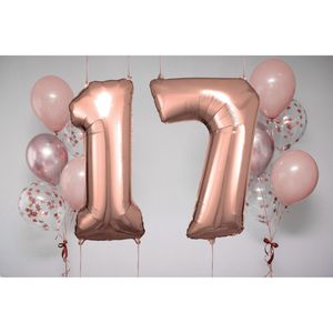 Produktbild für Luftballons Amscan 9906282, Riesenzahl 7, rose