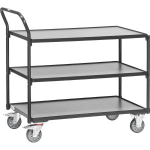 Produktbild für Tischwagen Fetra 2752-7016 Grey Edition, aus Metall &amp; Holz