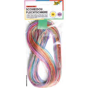 Bastelset Folia 733050 Flechtschnüre Scoubidou