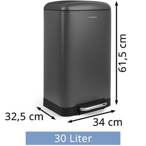 Produktbild für Mülleimer Les-Collectors N731, anthrazit