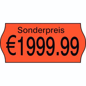 Preisetiketten Böttcher-AG rot, 26 x 12 mm