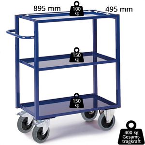 Produktbild für Tischwagen Rollcart 06-7176, aus Metall