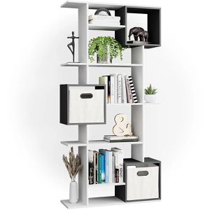 Produktbild für Bücherregal Vicco Cube, weiß / anthrazit